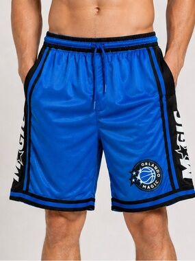 NBA Orlando Magic Ultra Game Men’s Basketball Shorts Blue Black L NWT